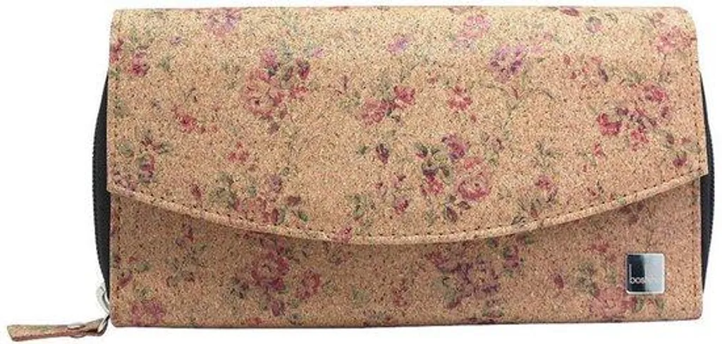 Portefeuille zippé liège femme, grand format : l'accessoire vegan pratique