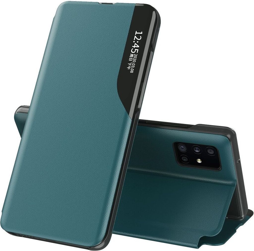 König Design Hülle kompatibel mit Samsung Galaxy S21 Ultra Kunststoff Full Cover Handyhülle - Case Grün
