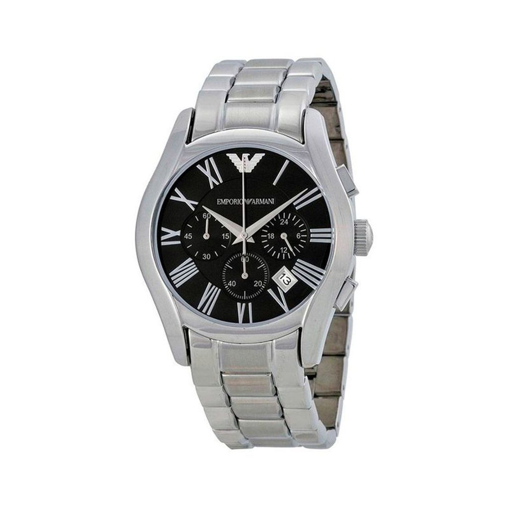 Emporio Armani Herren Armbanduhr AR0673, silbergrau, Größe:NOSIZE, Farbe:Grau, Herstellerfarbe:silver,black