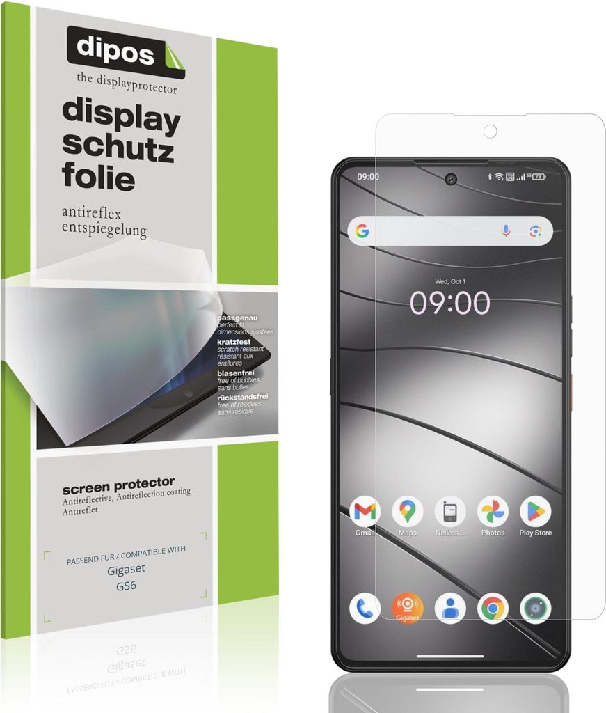4x Schutzfolie für Gigaset GS6 matt Displayschutzfolie Folie Display Schutz dipos