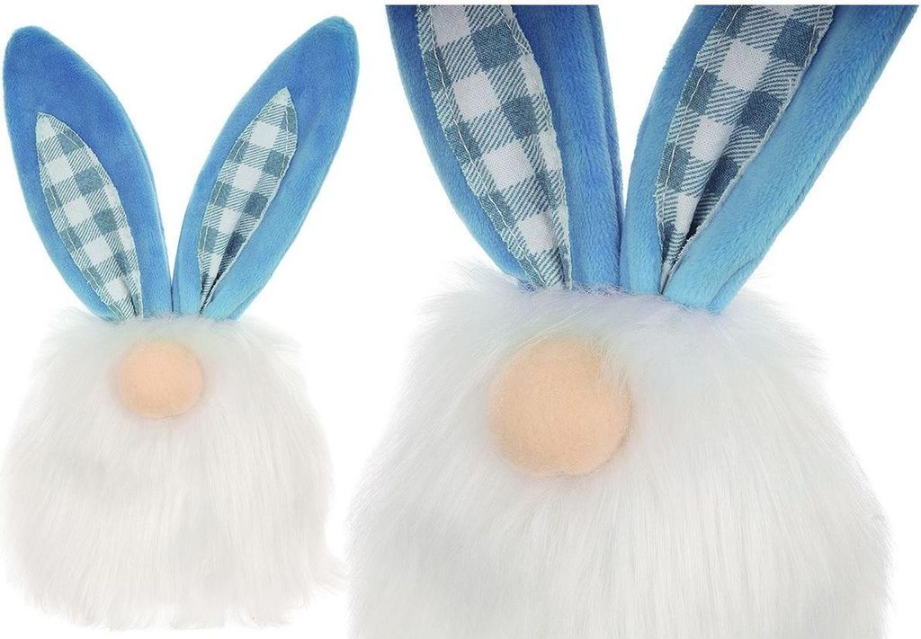 Deko-objekt Zwerg Frühlingsdekoration Zuhause Hase Frühlingsdekoration Blau 18cm