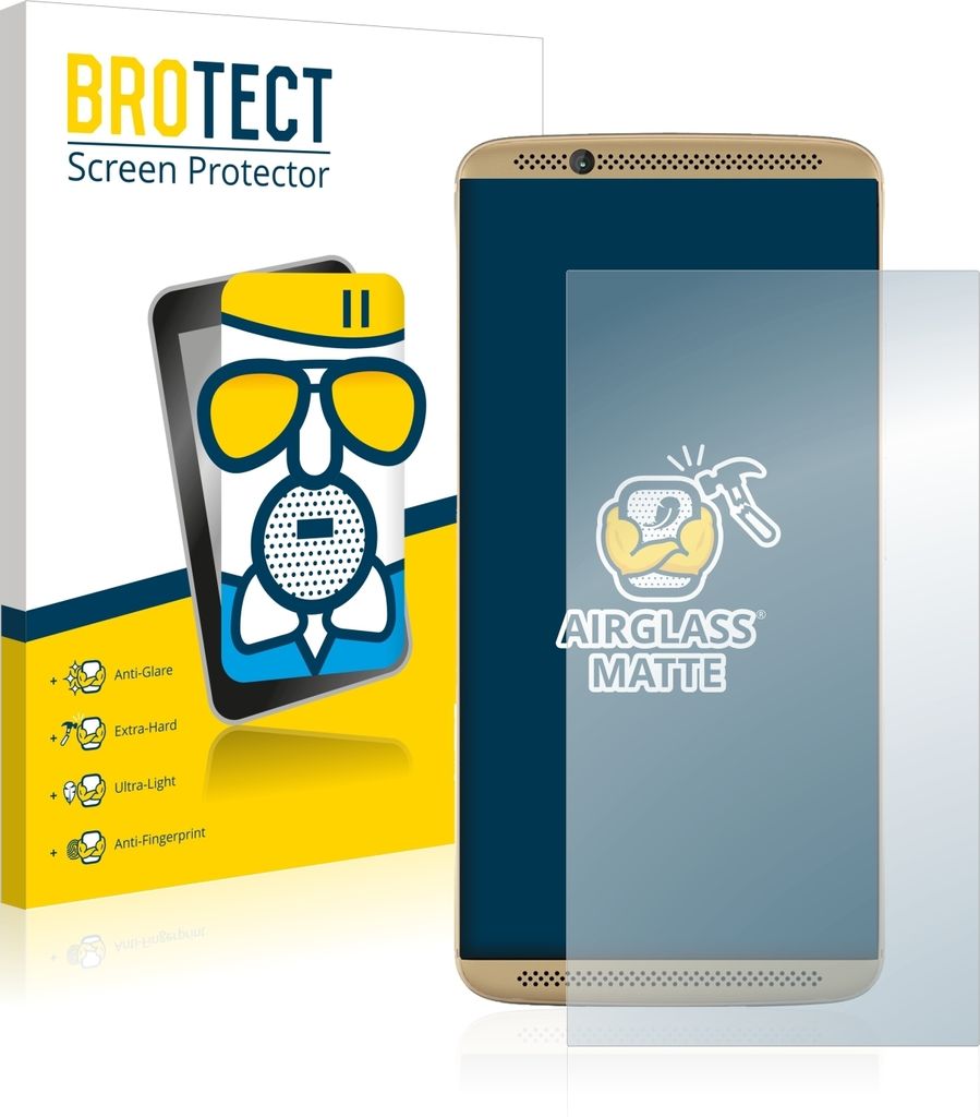 BROTECT Entspiegelungs Schutzglas für ZTE Axon 7 Schutzfolie Panzer Folie Glas Display Schutz matt
