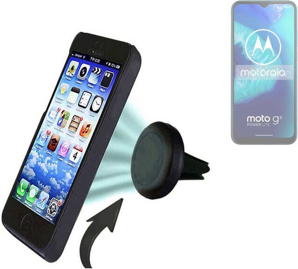 K-S-Trade Kompatibel mit Motorola Moto G8 Power Lite Auto Handy Halterung KFZ Halter Lüftungsgitterhalterung Air Vent mount Smartphone Halter