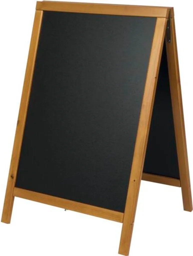 Panneau de trottoir Woody 680x470 mm - Chevalet de rue en bois