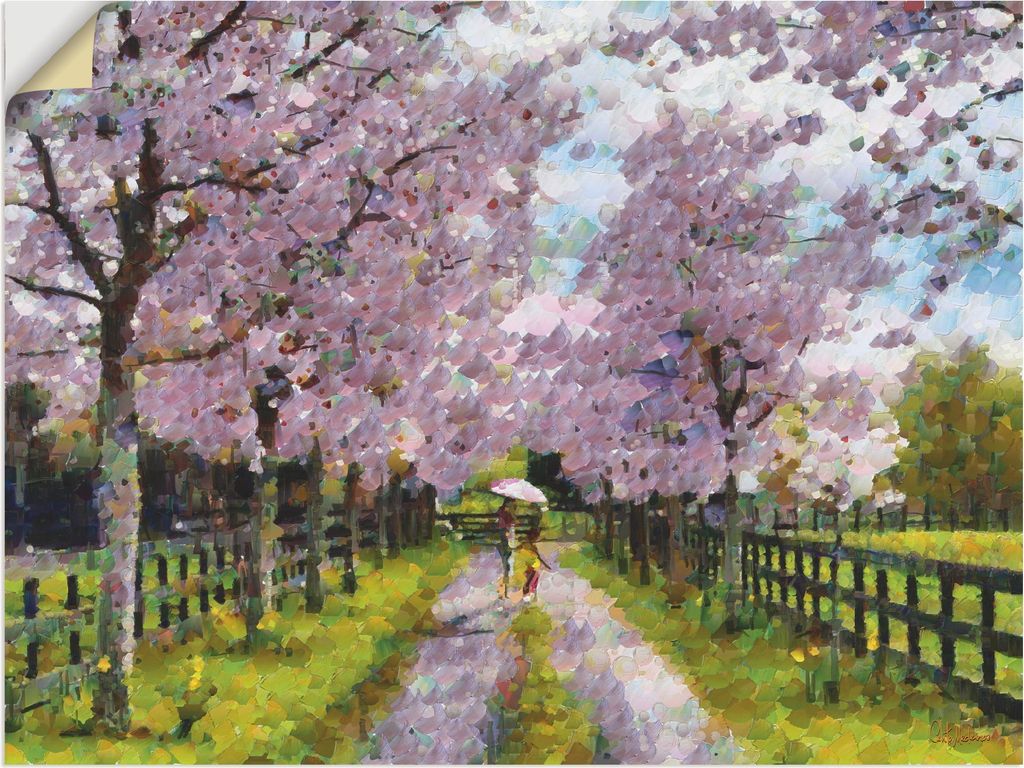 ARTland Wandbild, selbstklebend Der Weg ins Paradies Größe: 80x60 cm