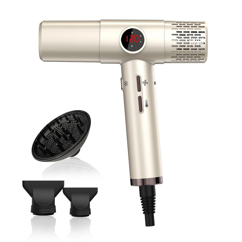Ultraleichter Haartrockner mit Diffusor und bürstenlosem Motor, für glänzendes, kräuselfreies Haar, 1800 W