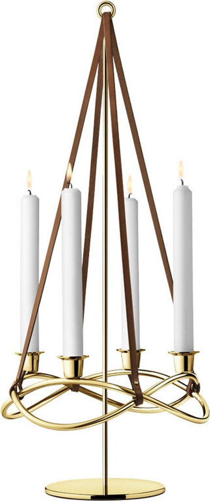 Georg Jensen - Candeliere SEASON con placcatura in oro Immagine del prodotto 