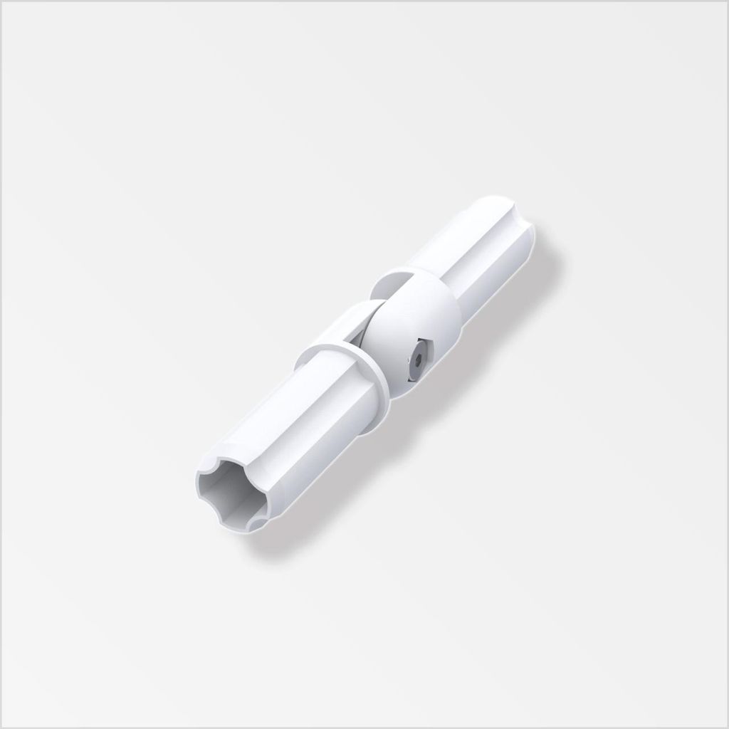 alfer Combitech connect Gelenkverbinder Kunststoff weiß