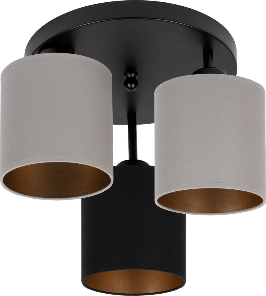 Schwarze Deckenlampe grau/schwarz CL-3030SC-GRSCGR Deckenleuchte