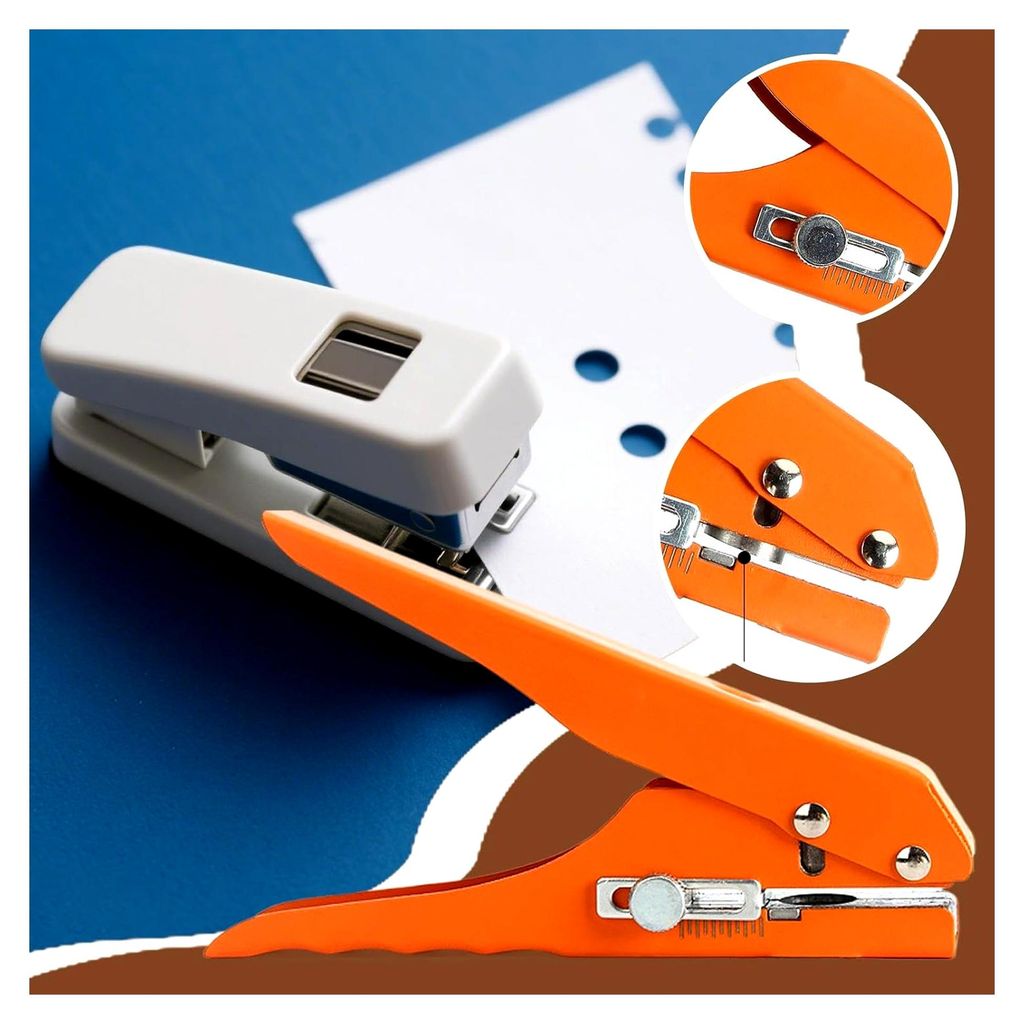 Locher für 8mm Kantenband aus PVC | Robuster Tischlocher für dünnes Holz, Bastelpapier, Karten und PVC-Leder