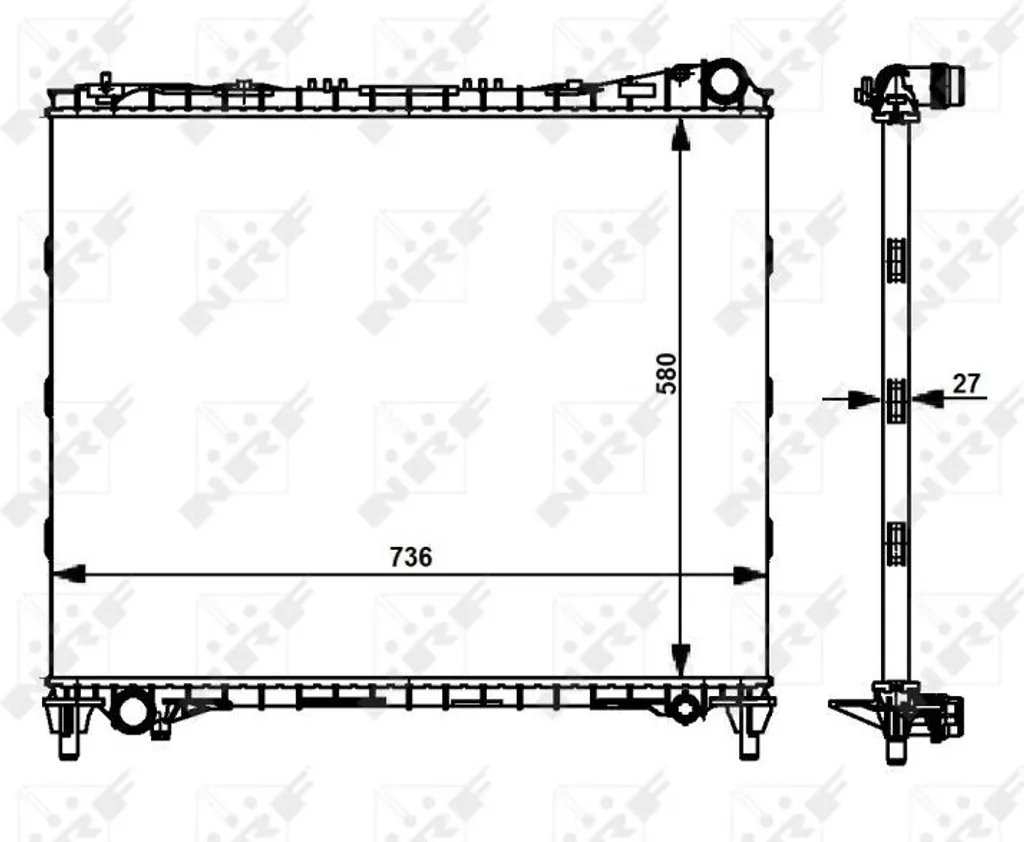 Radiateur de Refroidissement Moteur pour Range Rover Sport et L405 L494