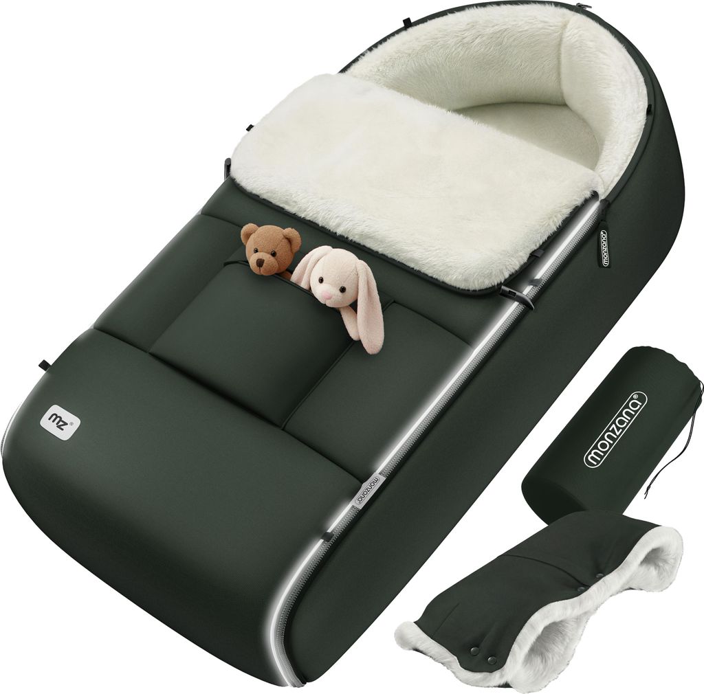 MONZANA® Fußsack Kinderwagen Baby Winter | Winterfußsack & Produktbild 