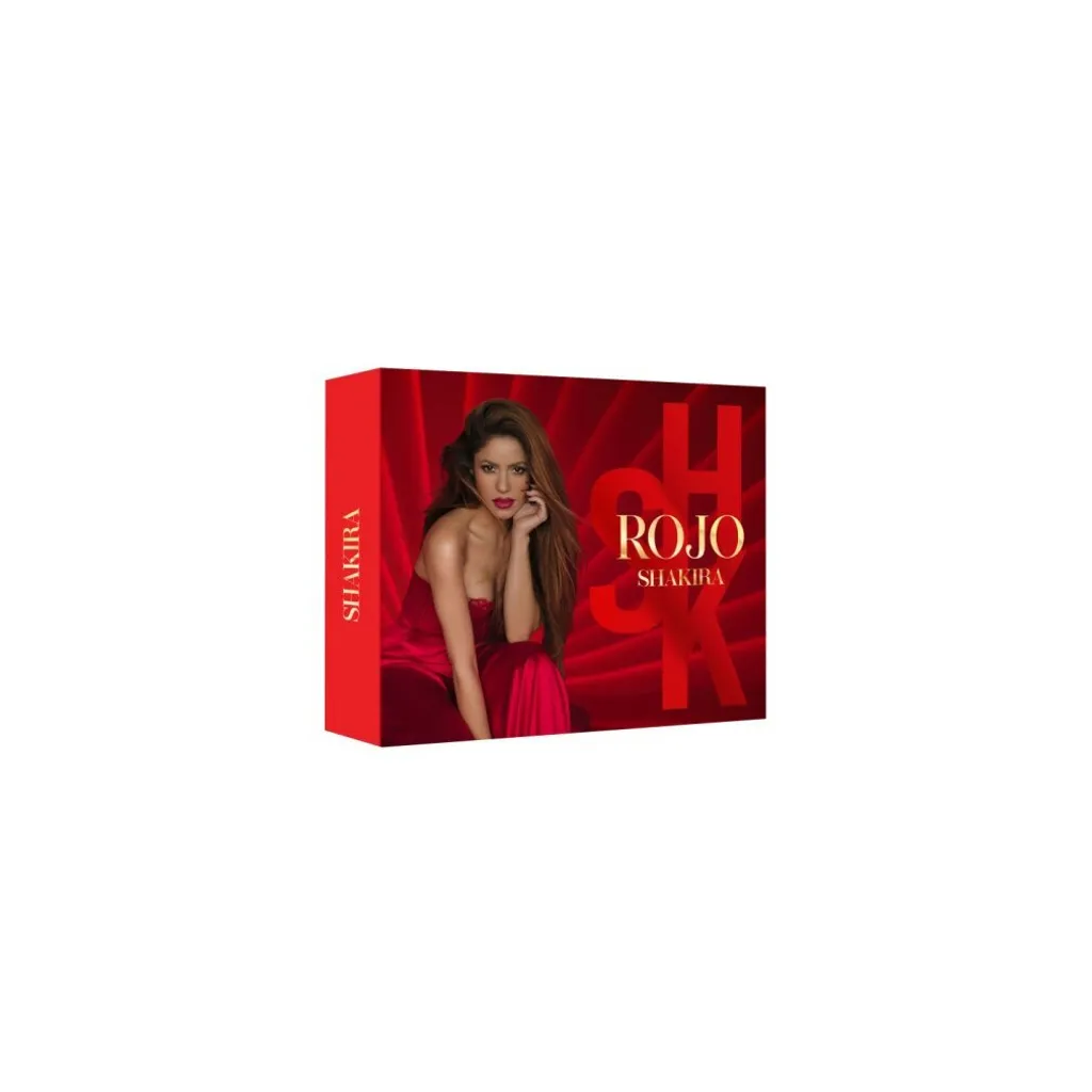 Eau de Toilette Shakira Red 50ml Coffret Intense avec Lait Parfumé Rouge