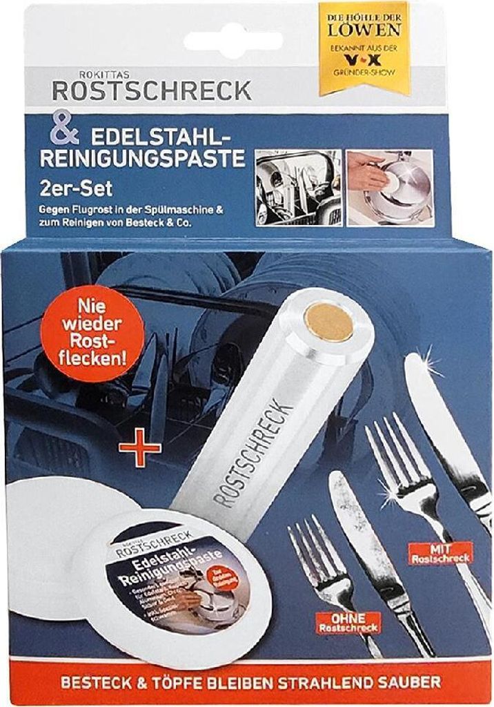 Odrdzewiacz i zestaw pasty do czyszczenia stali nierdzewnej Zdjęcie produktu 