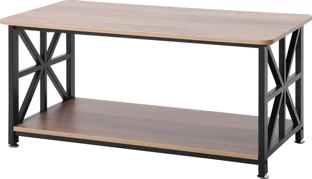 Table basse rectangulaire avec rangement ouvert - Modèle Elégance Loft - 11