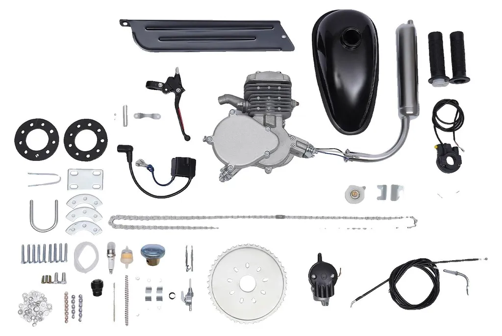 Moteur pour Vélo Thermique 80cc - Kit de Conversion Complet 2 Temps
