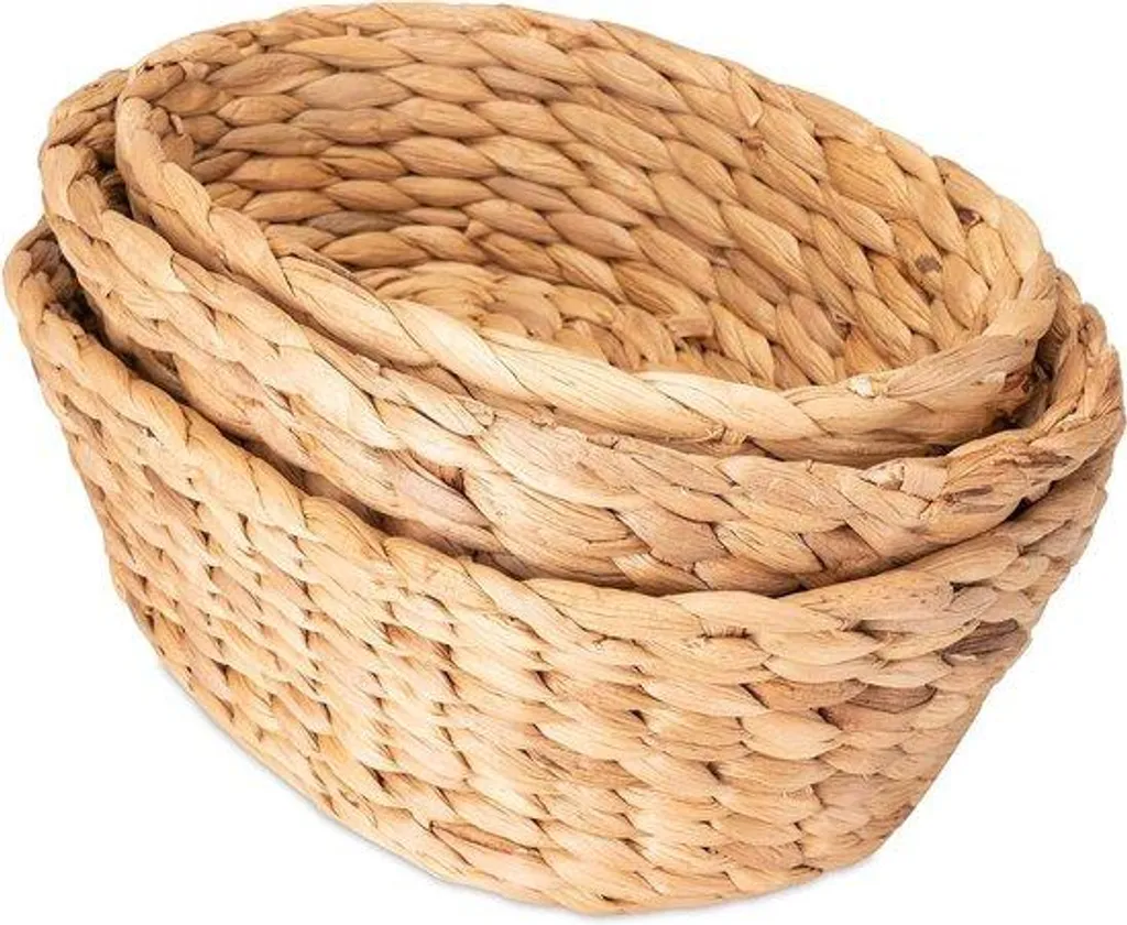 Rangement naturel anti-désordre - Set 3 coupes jacinthe d'eau durable