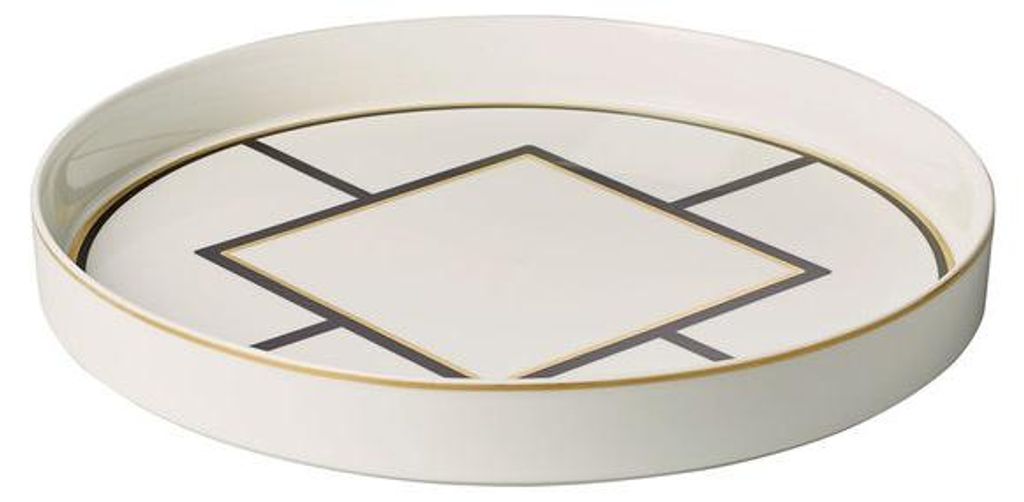 Villeroy & Boch MetroChic, Schwarz, Gold, Weiß, Porzellan, Produktbild 