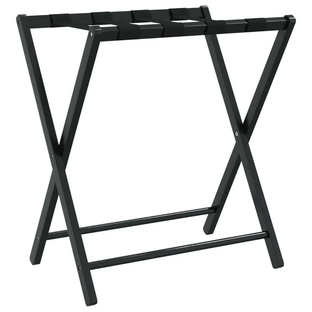Supporto Valigie vidaXL Bambù Nero 68x38x58 cm | Design Scandinavo
