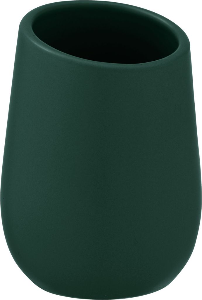 Zahnputzbecher Badi Dunkelgrün Keramik