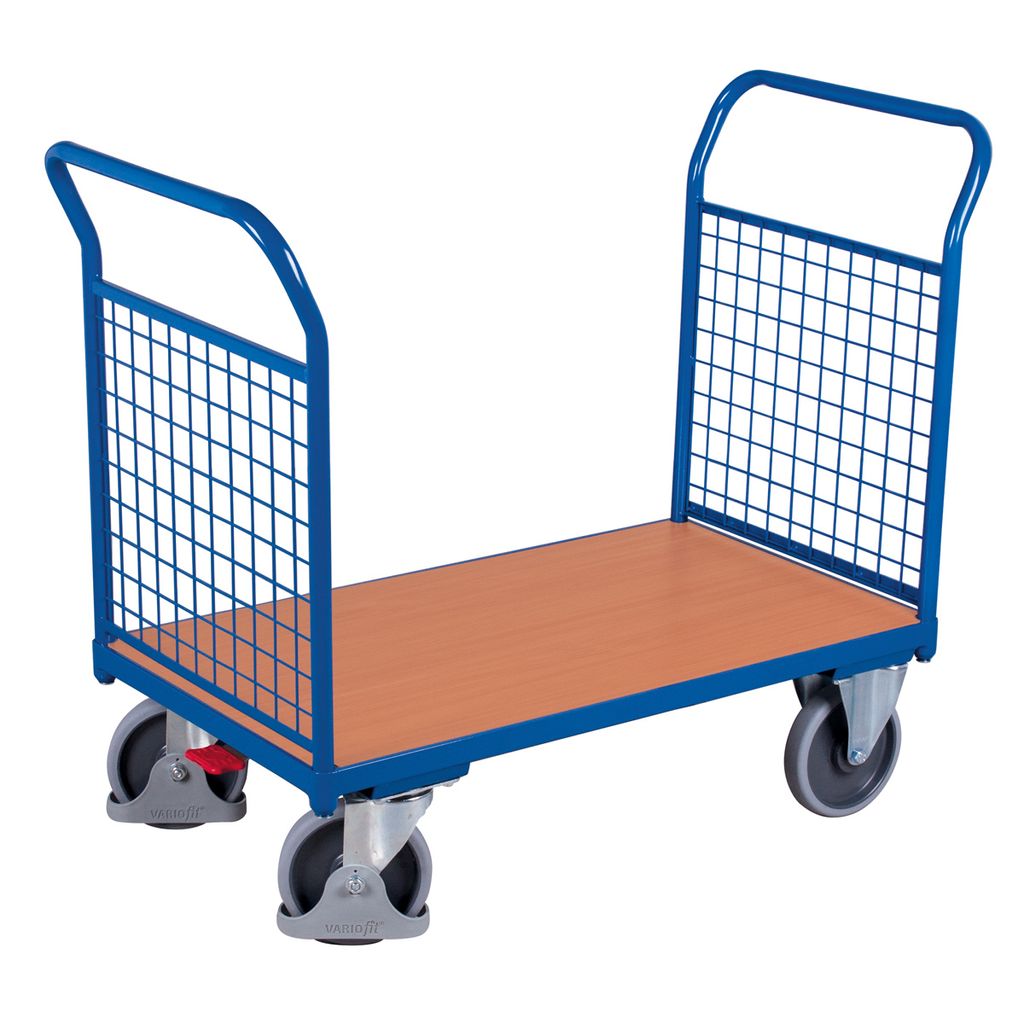 Doppel-Drahtgitter Stirnwandwagen 500 kg Typ M + EasySTOP Produktbild 