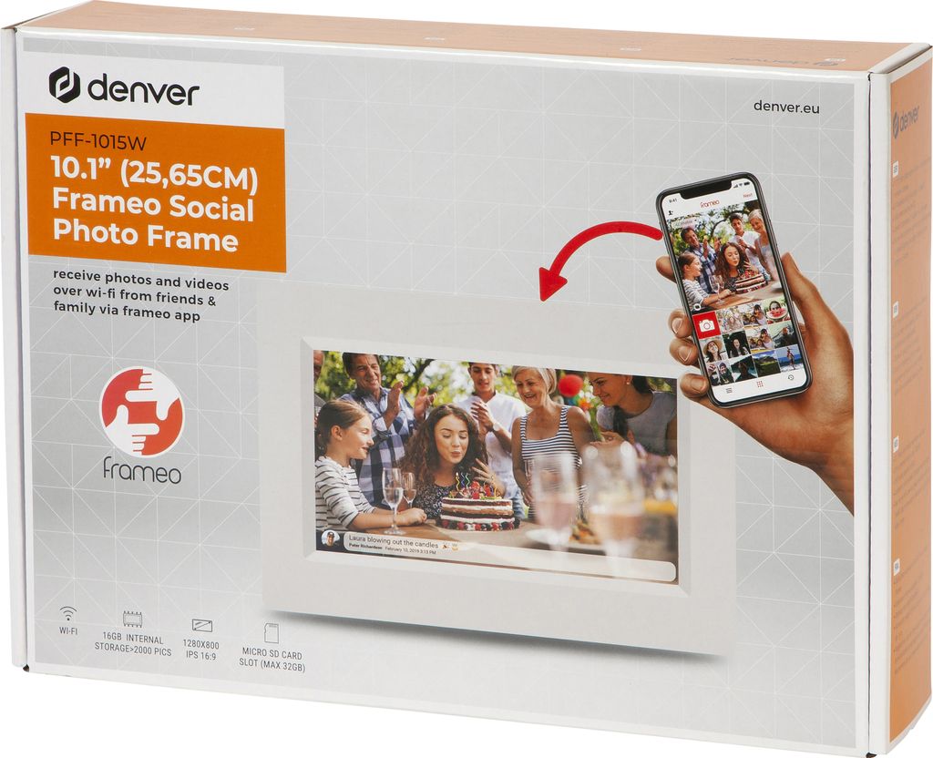 Denver Frameo PFF-1015 weiss 25,4cm (10,1 ) 16GB Produktbild 10