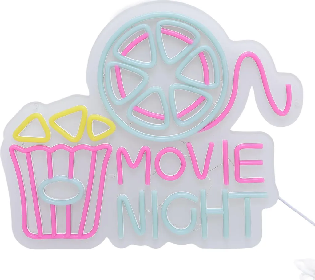 Néon LED Soirée Cinéma pour Home Cinéma - Ambiance Colorée et Réglable