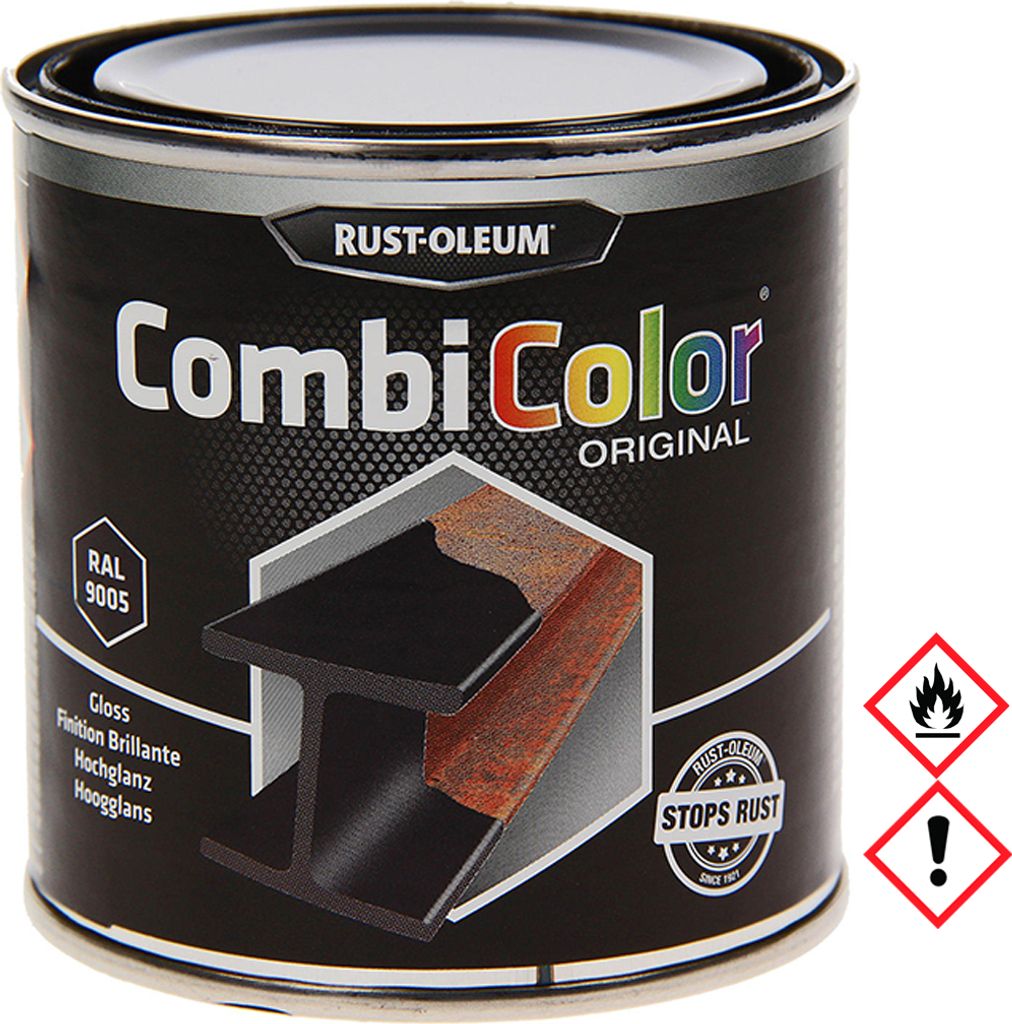 Rust Oleum CombiColor Original Hochglanz RAL 9005 Produktbild 