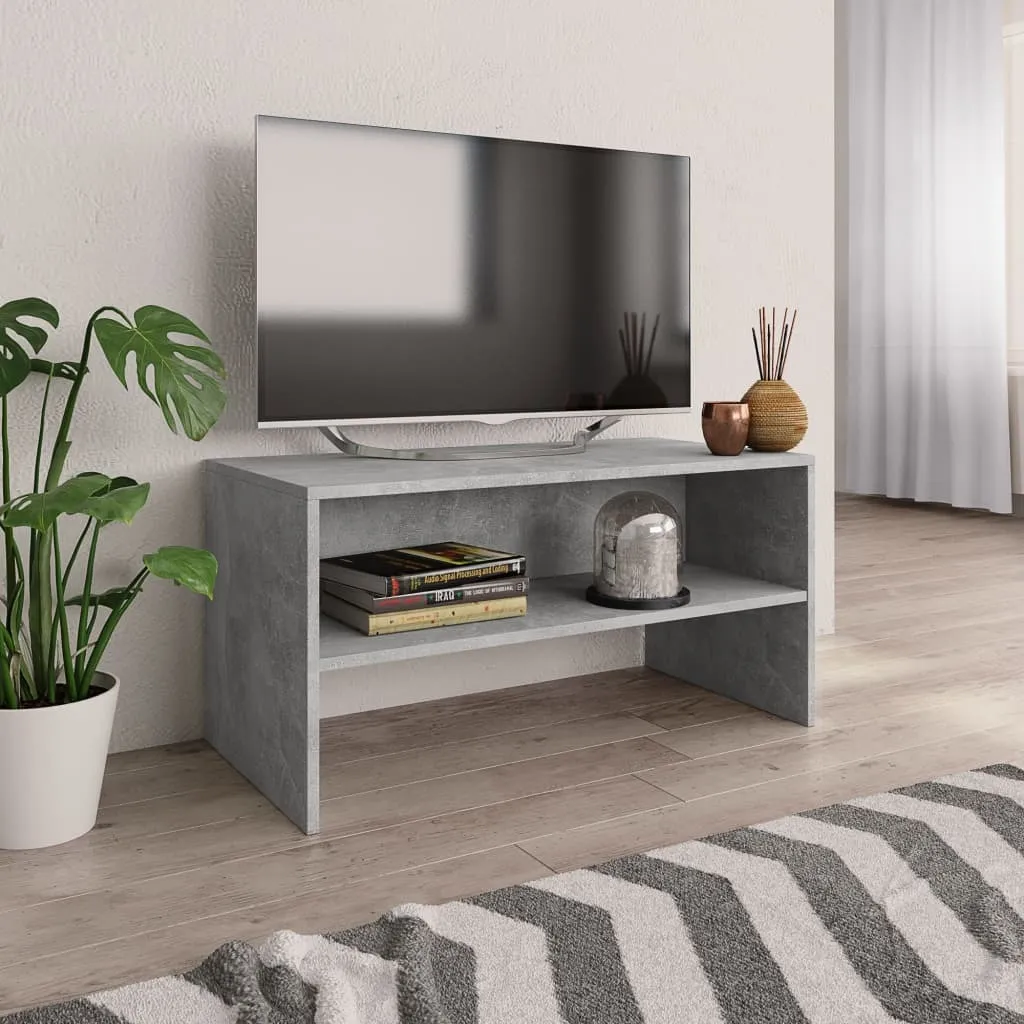 Mobile Porta TV 80x40x40 cm Materiale Ligneo Grigio Cemento - Maison
