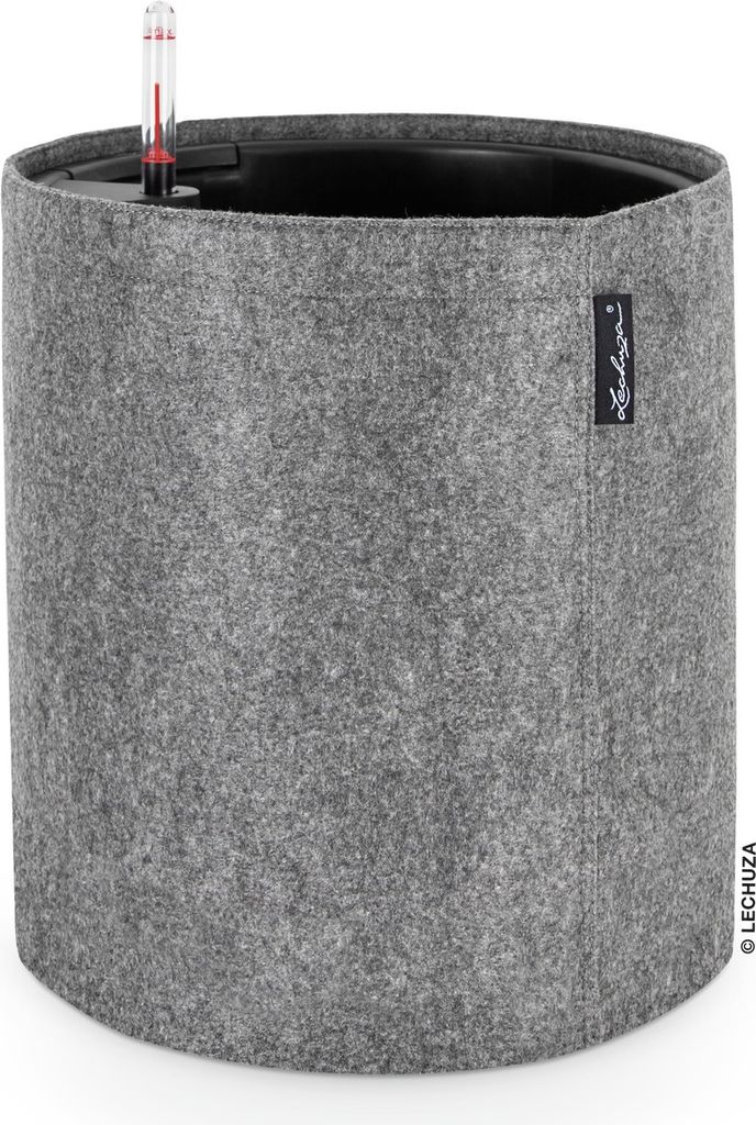 LECHUZA-Pflanzgefäß Trendcover 32 Felt Dark Grey | Produktbild 