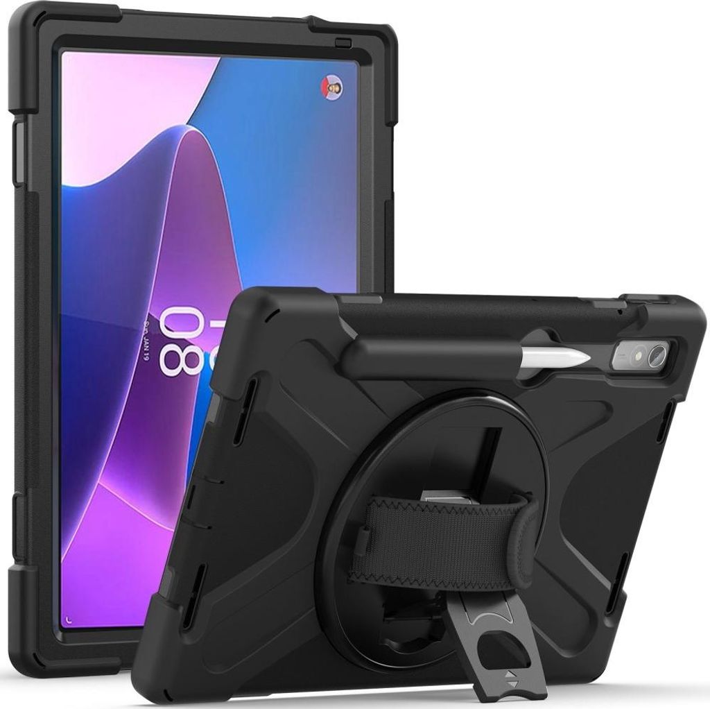 Lenovo Tab P11 Pro Gen 2 Hülle - Heavy Duty Case mit Ständer - Schwarz