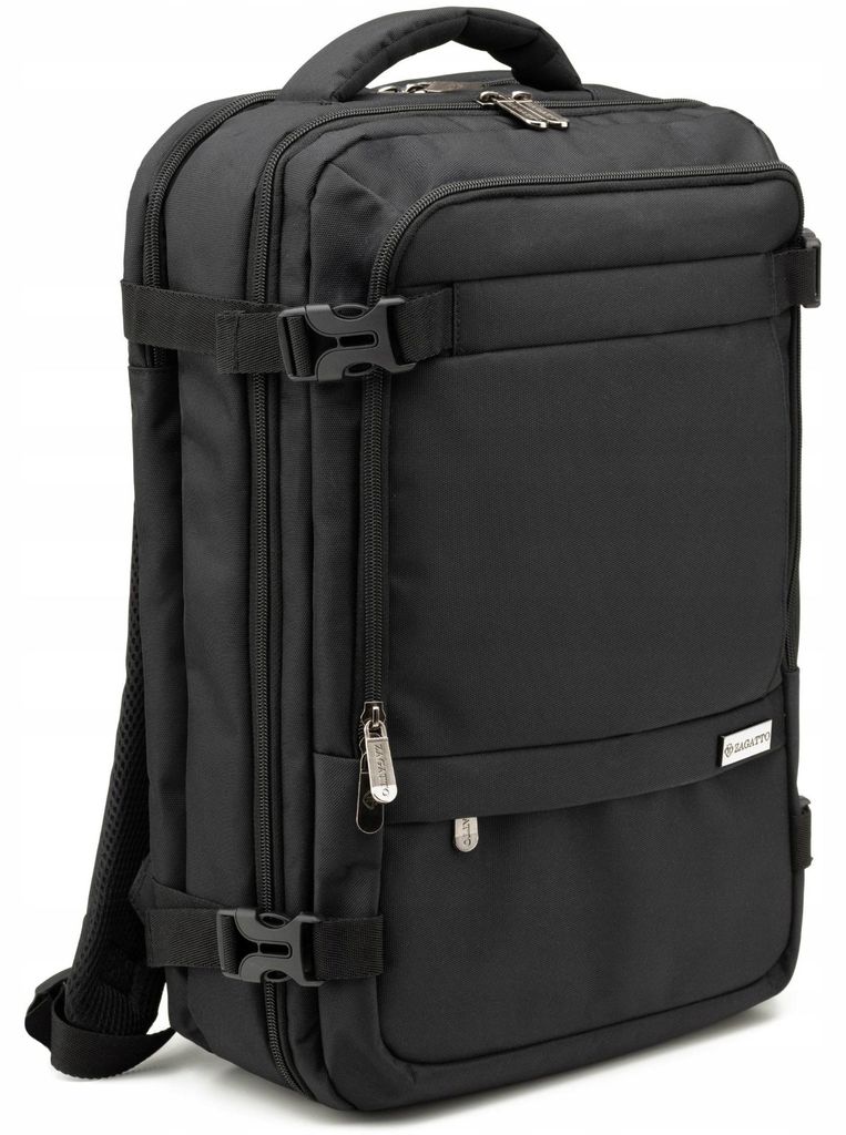 Flugzeug Handgepäck Rucksack schwarz 40x30x15 ZAGATTO ZG898 Produktbild 