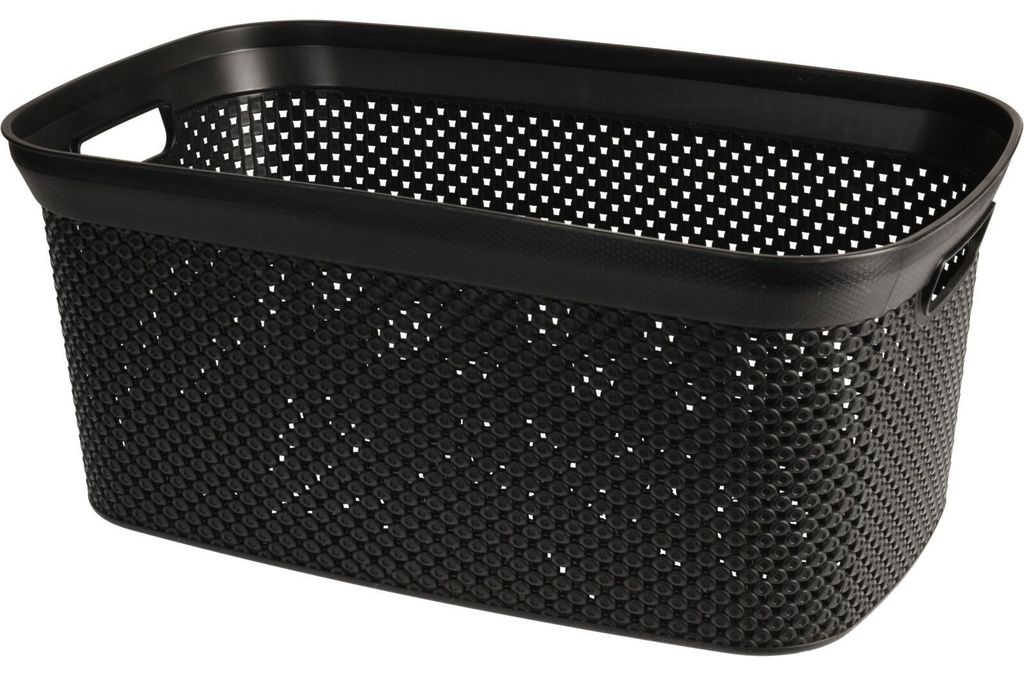 Storage Solutions Waschekorb - 35 Liter - schwarz - 54 x 34 Produktbild 