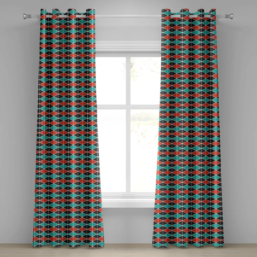 Rideau de salon 280 cm pour habiller vos fenêtres de motifs zigzag