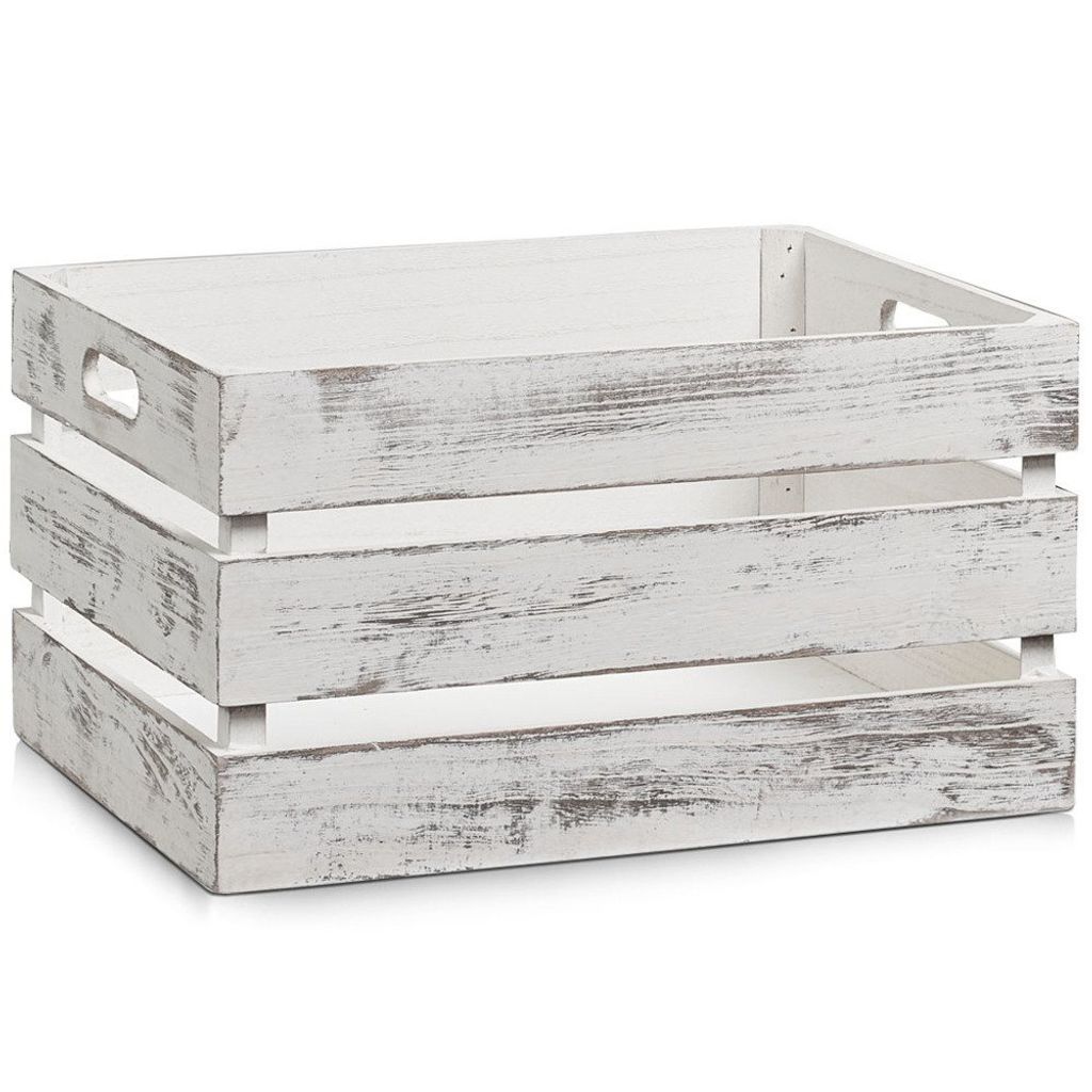 Úložný box Zeller "Vintage white", drevo, 39 x 29 x 21 cm, Obrázok produktu 