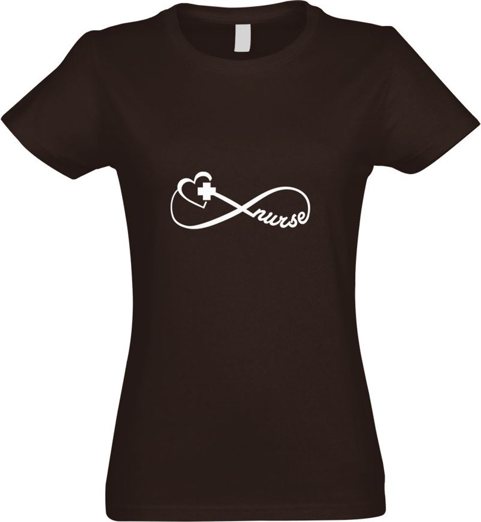 Kiwistar - T-Shirt tailliert - Damen - Chocolate - Krankenschwester - Nurse - mit Motiv Bedruckt - Funshirt Design - Sport - Freizeit - Damen - XXL