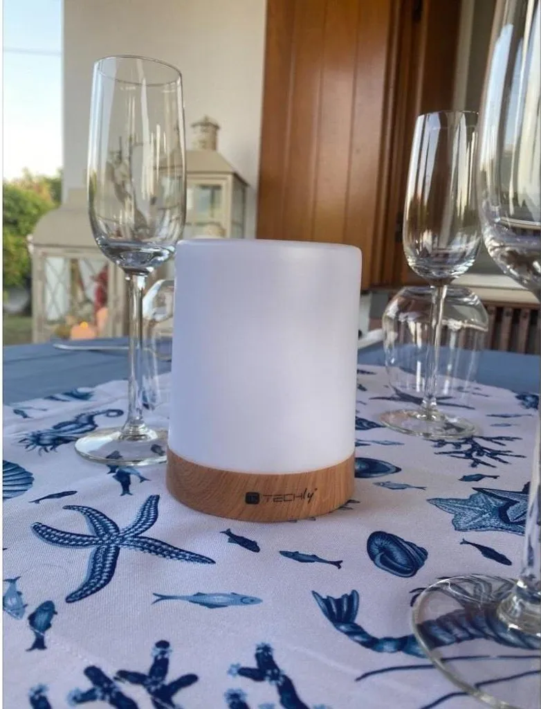 Techly Lampada LED RGB Wireless: Luce Scrivania Smart Touch - 8
