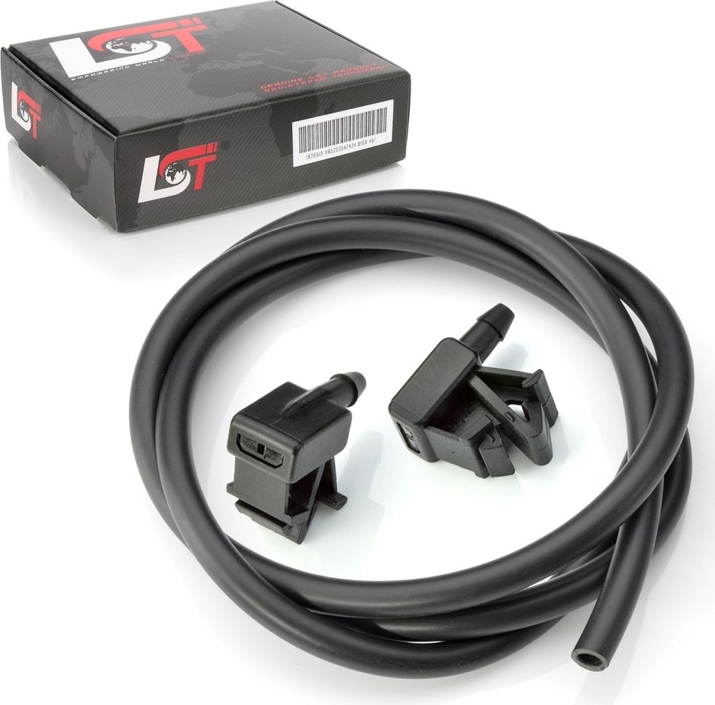 2X Waschwasser Spritzdüse Scheibenwaschdüse + Schlauch Für Citroen Berlingo B9