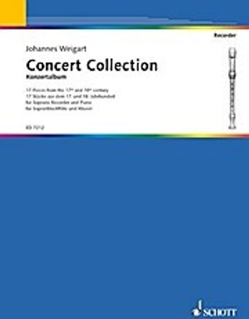 Concert Collection. Sopran-Blockflöte und Klavier | Johannes Weigart