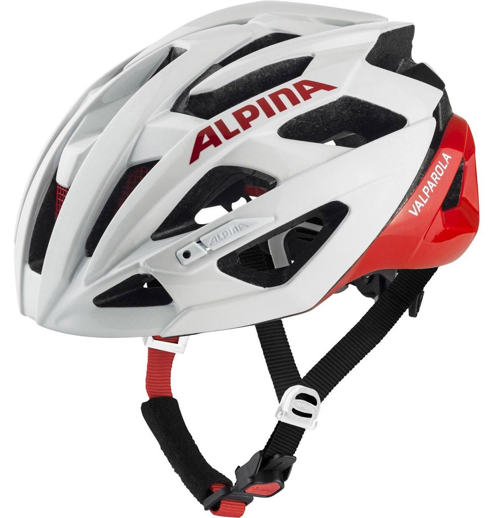Alpina Fahrradhelm Valparola white-red Gr.51-56cm
