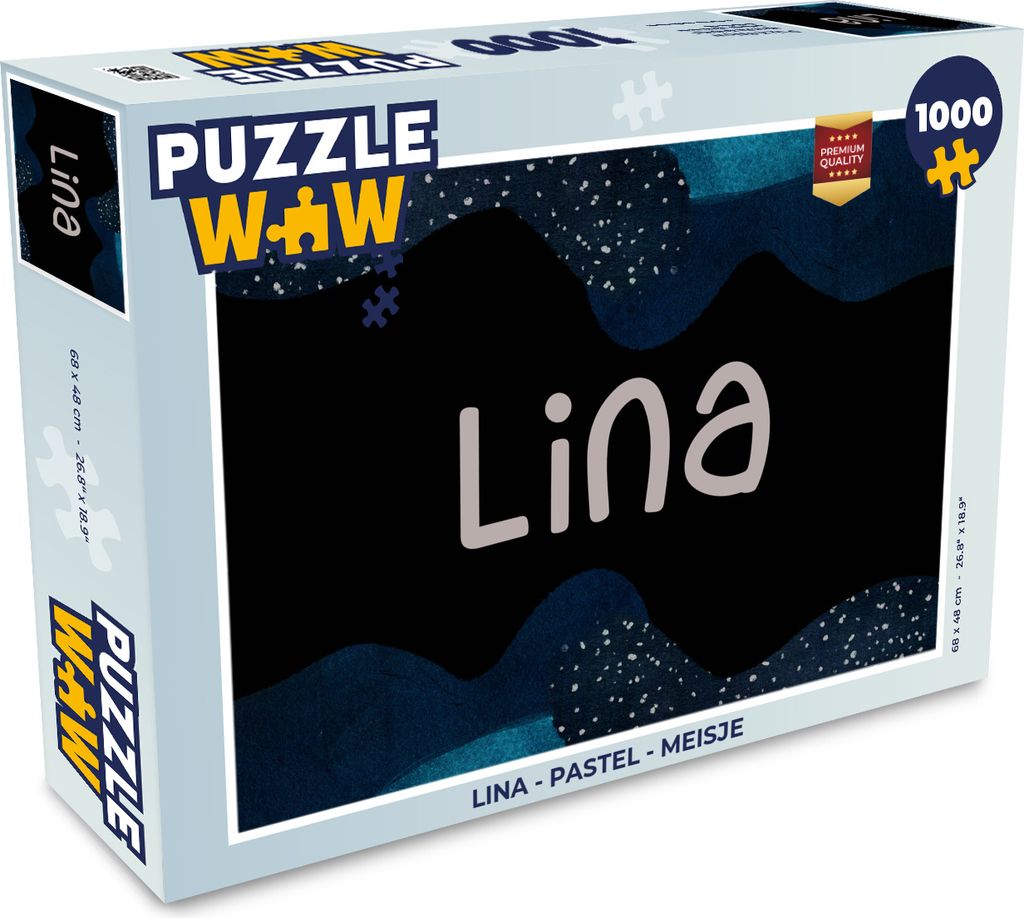 MuchoWow Puzzle 1000 Teile Lina - Pastell - Mädchen - Erwachsene - Rätsel