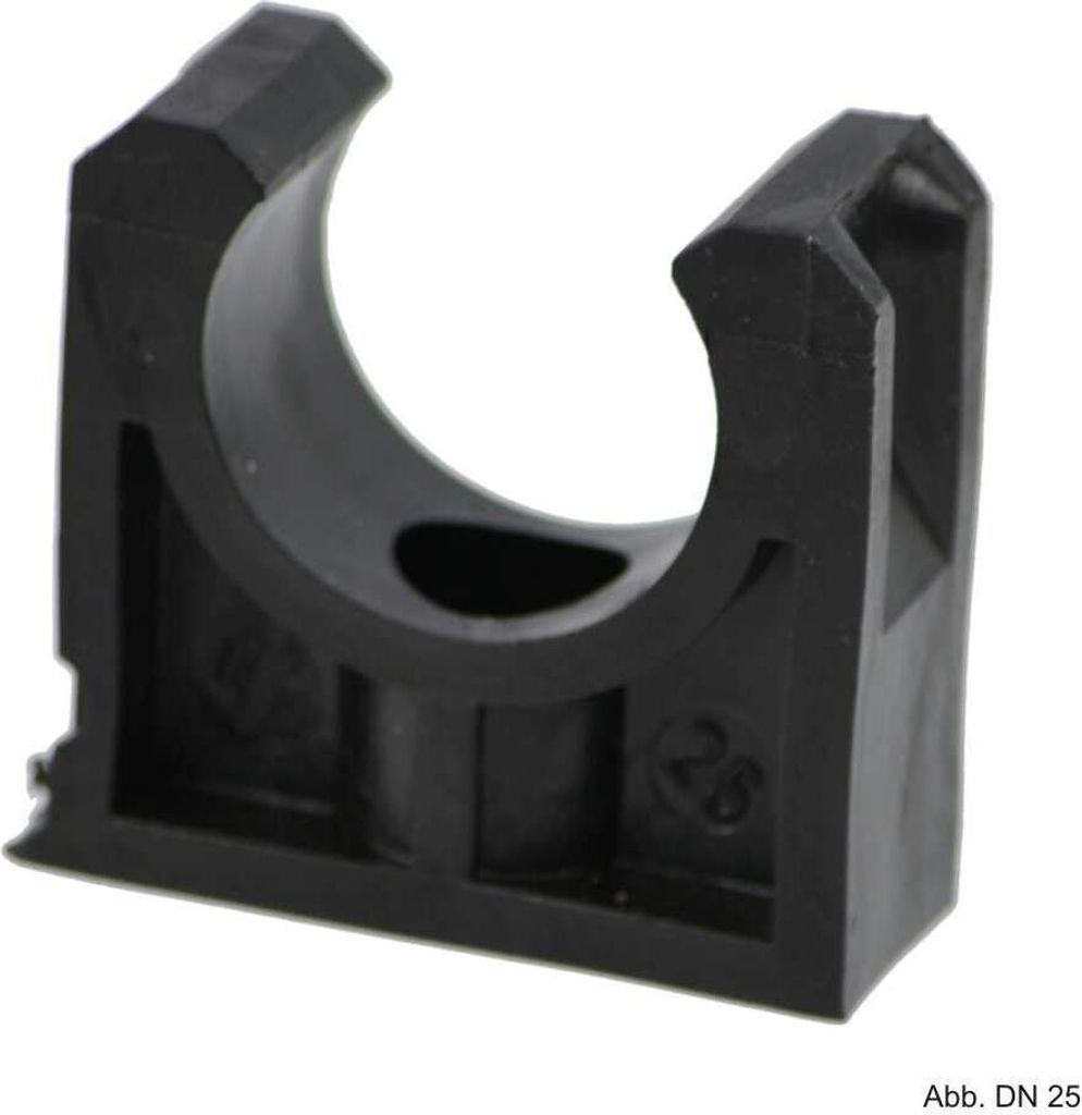 PP Rohrschelle, 16 mm, schwarz