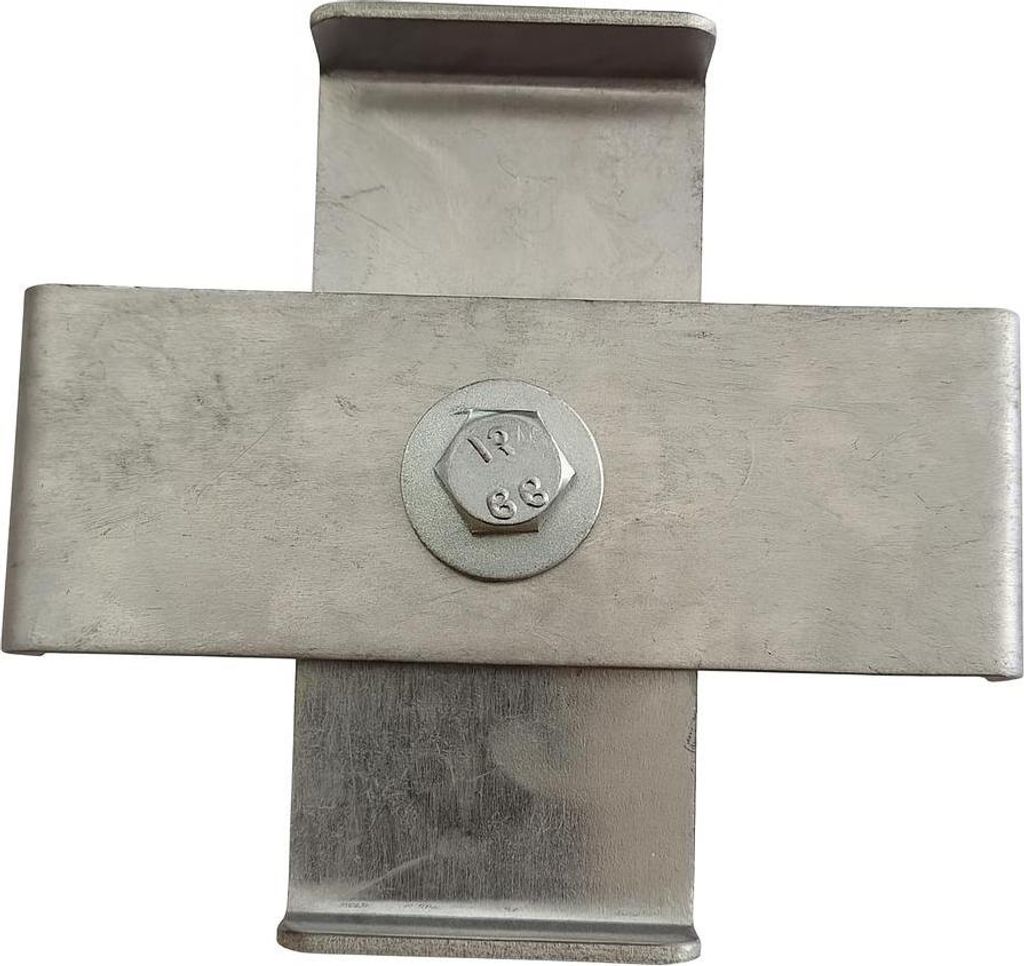 Klammer für 10 x 10 cm, Aluminium