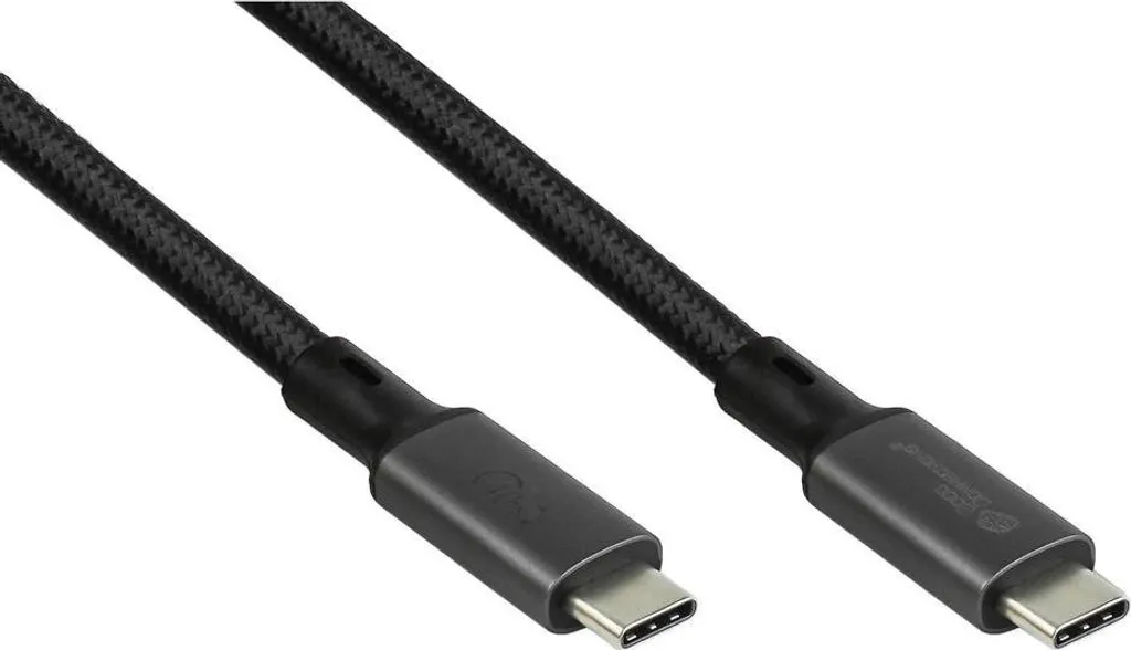 Good Connection Magnet. USB 4.0 3x2 USB-C Spiralk. schw. 1m