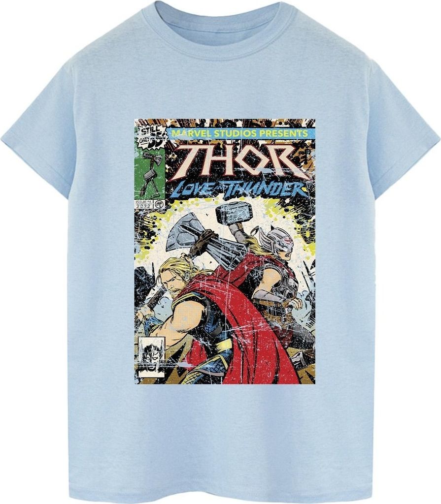 Marvel - "Love And Thunder" T-Shirt für Herren BI52163 (M) (Babyblau)