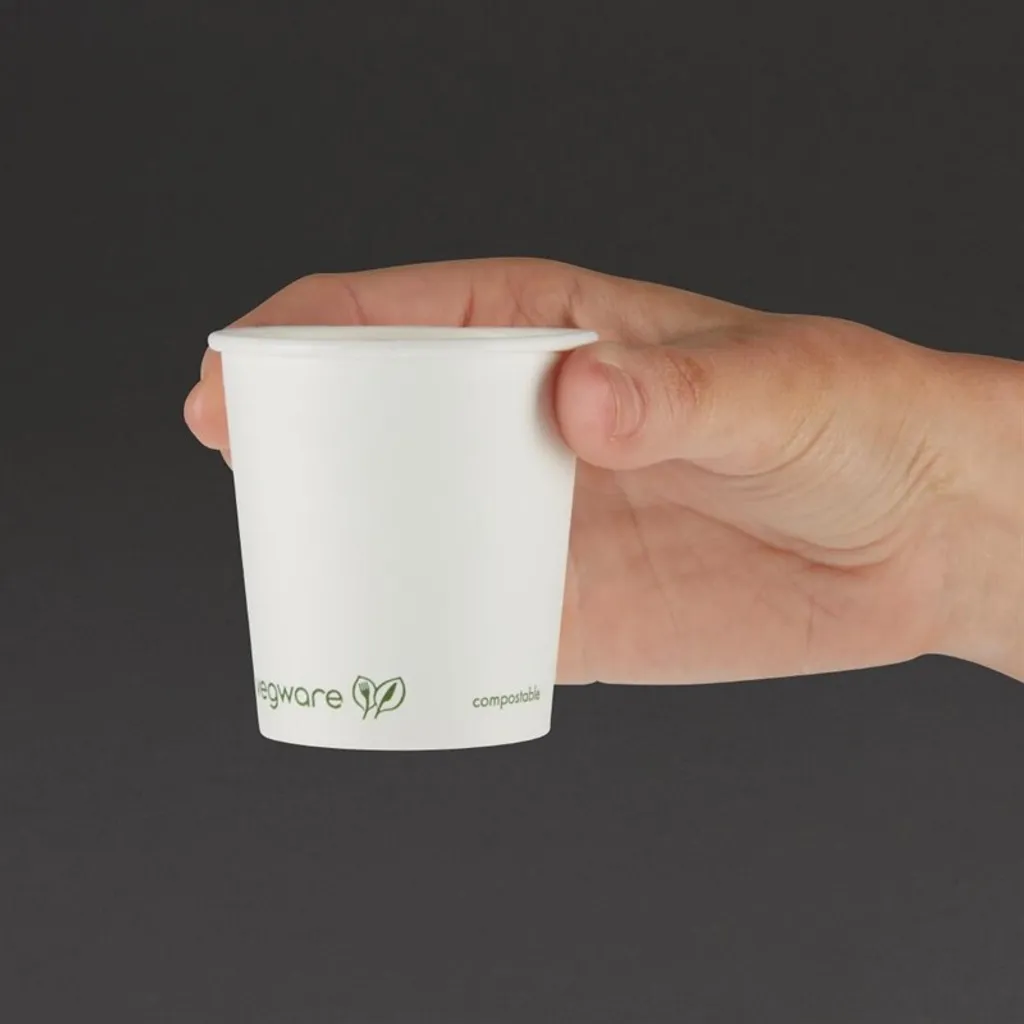 Tasses expresso 114 ml pour vente à emporter - Solution Vegware bio - 4