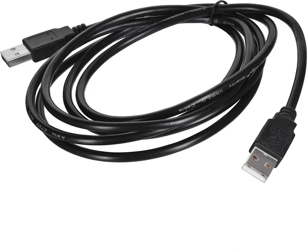 Cavo Lanberg USB 2.0 A-A Maschio 1.8M | Nero | CA-USBA-20CU-0018-BK