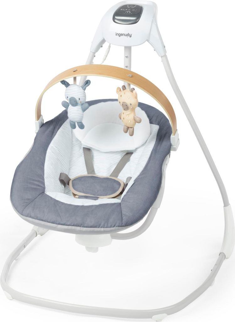 INGENUITY Houpačka pohupující hudební Chambray 0m+, do 9 kg Obrázek produktu 