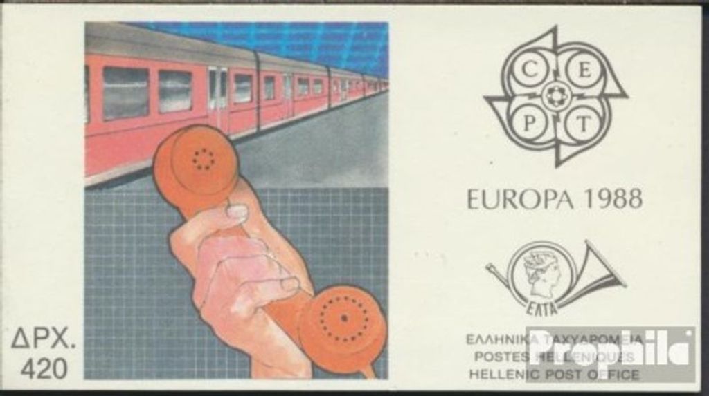 Briefmarken Griechenland 1988 Mi MH8 (kompl.Ausg.) gestempelt Europa