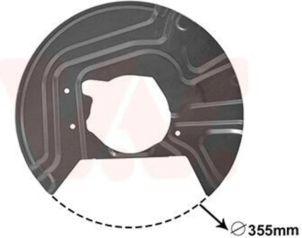 Tôle d'ancrage VAN Wezel 0680371 pour système de freinage arrière